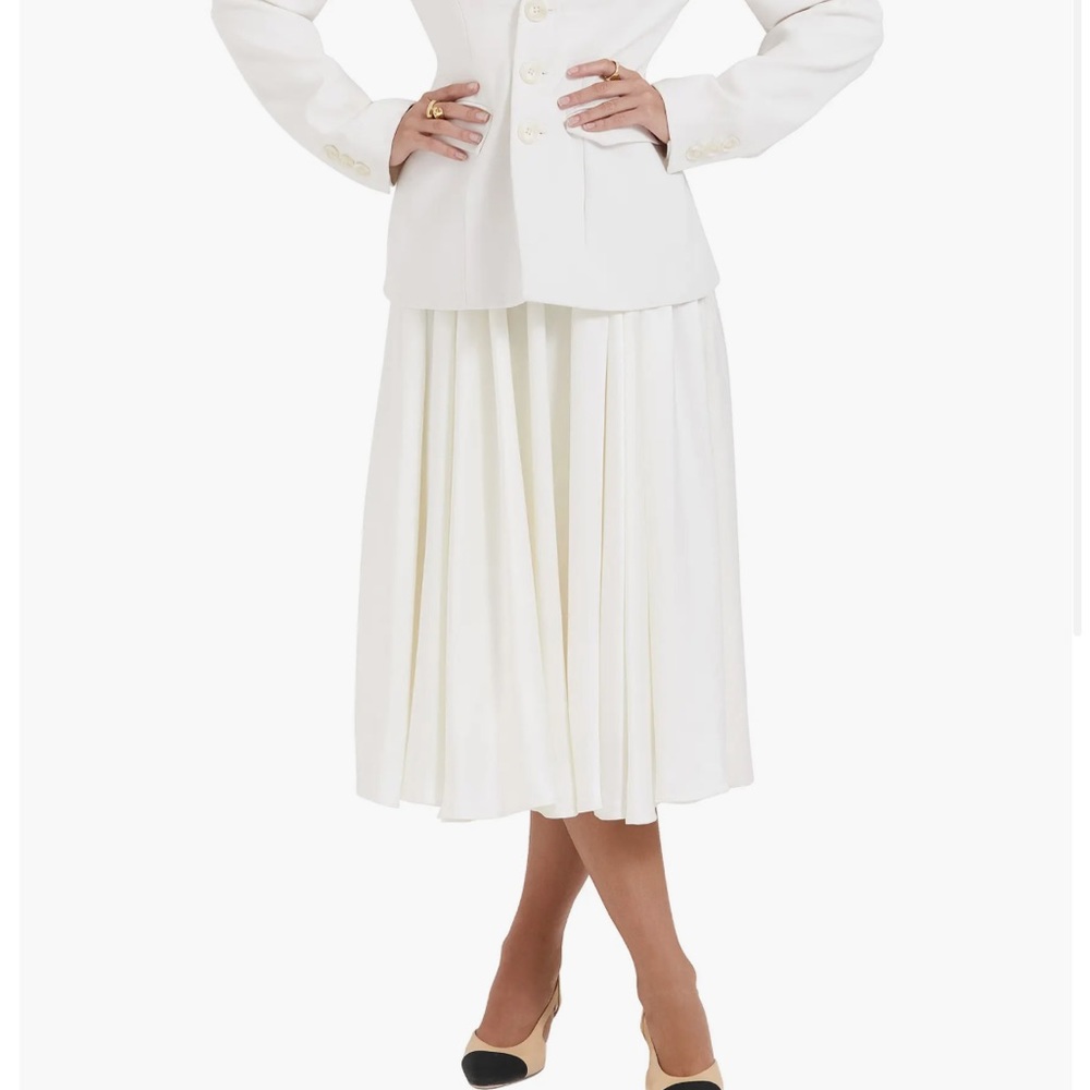 House Of CB Suzette Ivory Skirt XS NWT
